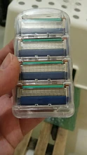 Gillette-Cuchillas de afeitar para hombre Fusion, 5 capas, cuchillas de seguridad, acero inoxidable, cuidado de la cara, 4 unidades