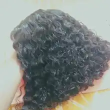 Pelucas de cabello humano malayo para mujeres negras, Bob corto de cabello humano rizado con cierre de encaje 4x4, prearrancado con pelo de bebé