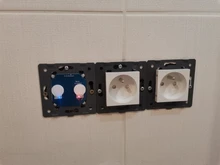 Livolo – Interruptor táctil sin panel de cristal para pared. VL-C701, Base de pulsador táctil estándar europeo, CA 220-250V