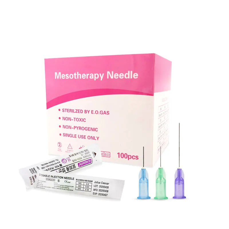 Advanced 2022 Deenora Sharp Mesotherapy Needle Body Facial Skin 10pcs/Bag 4mm 13mm Disposable Painless Small Hypodermic | Красота и
