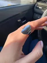 925 plata esterlina anillo abierto anillos para las mujeres INS nicho Irregular ola de arena superficie de fideos Original cumpleaños fiesta regalo