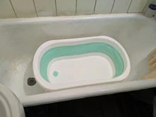 Bañera plegable grande para bebé, Cubo de baño portátil, base antideslizante, bañeras de baño portátiles para bebés recién nacidos, bañera antideslizante para niños