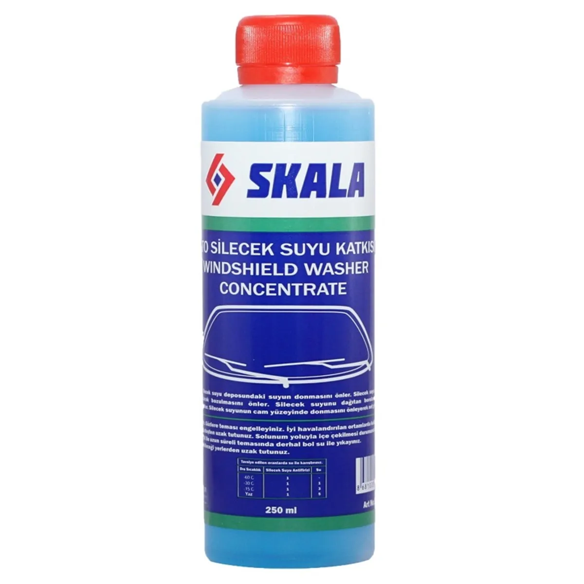 

Scale Auto For Liquid Glass Wiper Water Additive Concentrated-60 C 250 ml Automotive products