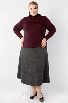 

Turtleneck women artessa plus size stand collar drape.