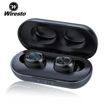 

Wiresto Mini Bluetooth Earphone True Wireless Stereo Sport Headset TWS Earbuds Touch Control Sweatproof Earbuds with Mic