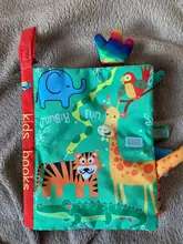 Libro de tela suave con diseño de dinosaurio y cola de Animal para niños, libro de actividades silencioso para aprendizaje, juguetes educativos para edades tempranas de 0 a 12 meses