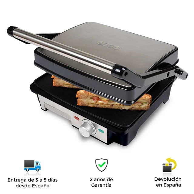 Sandwichera electrica and grill de Sogo, rapida, powerful, resistant,  non-stick, cleaning, grill, grill, panini, grill - AliExpress