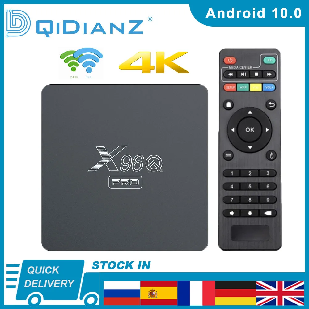 X96Q PRO Smart TV BOX android 10.0 4k brasil 2.4g wifi 1080P Allwinner H313 frete gratis para boitier tv | Электроника