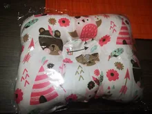 [Simfamily]-almohada para recién nacido, soporte para el sueño, dibujos animados cóncavos, cojín moldeador impreso, previene la cabeza plana