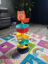 Pelota montón de rompecabezas de Torre juguetes para bebés sonajero Spin Track educativos recién nacido juguetes para niños 1 y pasatiempos