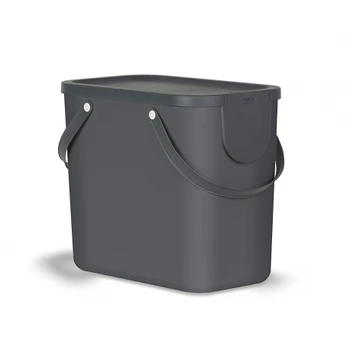 

RECYCLING CUBE STACKABLE ALBULA ANTHRACITE GRAY 25 L