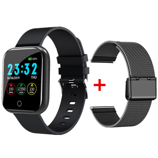 Watch for Women Men Fitness Tracker Square Smartwatch Electronics Sport Wrist Watch For Android IOS Reloj Inteligente