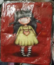 Bolso de diseñador para mujer, bolsa de hombro de lona duradera de alta calidad con estampado de dibujos animados, bolso escolar para chicas