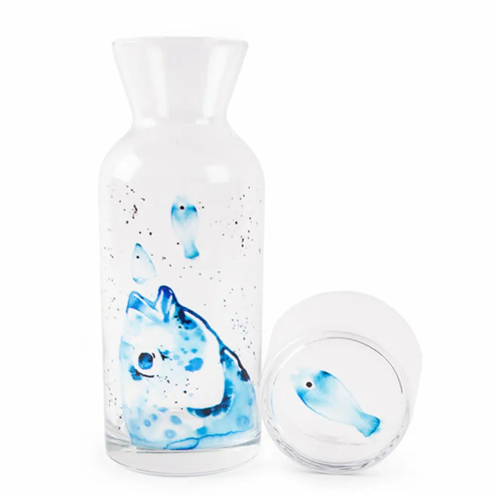 

BiggDesign AnemoSS Jug, Glass Jug, For Cold Drinks, Blue Color, 500 ml, Bream Pattern