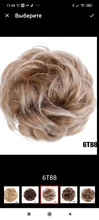 Bicicleta con sintético Flexible moño para el cabello rizado cabello moño elástico sucio ondulado Scrunchies abrigo de cola de caballo de pelo banda Exte
