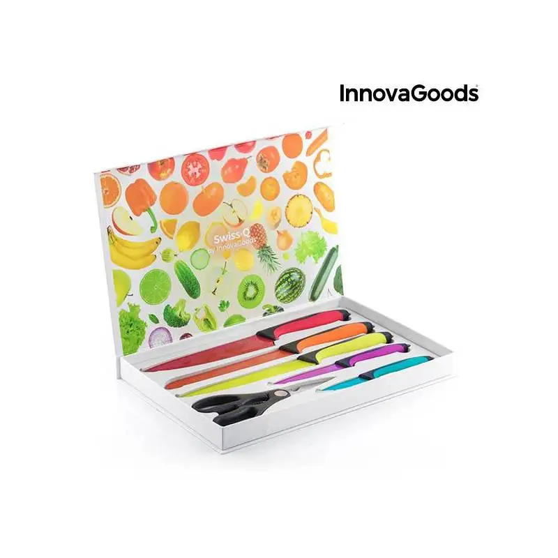 Набор Керамика ножи и ножницы Швейцарский · модная InnovaGoods(6 шт
