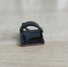 20 piezas 3M auto-adhesivo de corbata Cable Clips de abrazadera soporte para cámara para salpicadero de coche GPS auriculares de escritorio de la tabla de almacenamiento