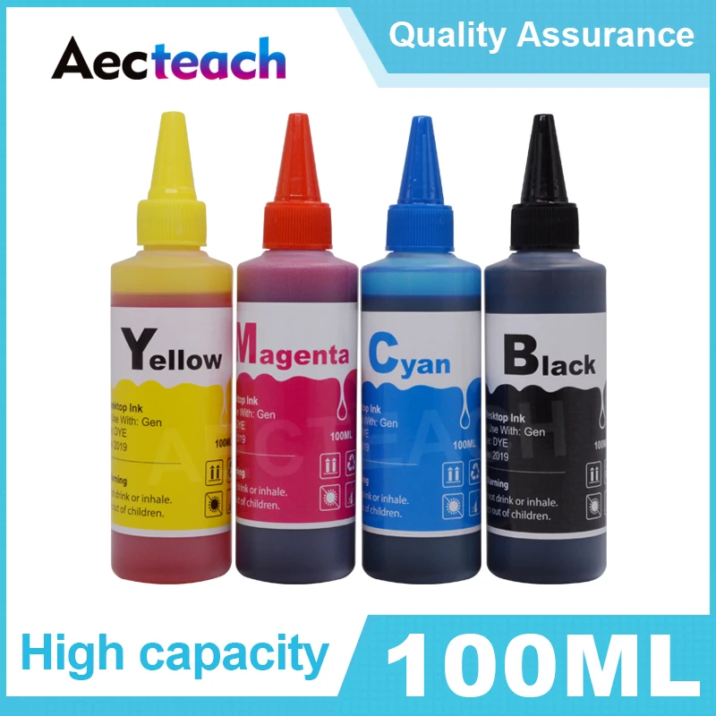 Aecteach СНПЧ чернила пополнение комплект для Canon PG445 CL446 PG-445 PG 445 PG440 CL446 PG 440 PG510 CL511 PG40 CL41XL картриджи 100 мл краситель