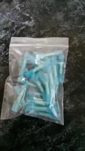 Terminales a tope termorretráctiles, conectores de Cable eléctrico aislados, prensado de 16-14 AWG, color azul, Conector de terminales, 25/50 Uds.