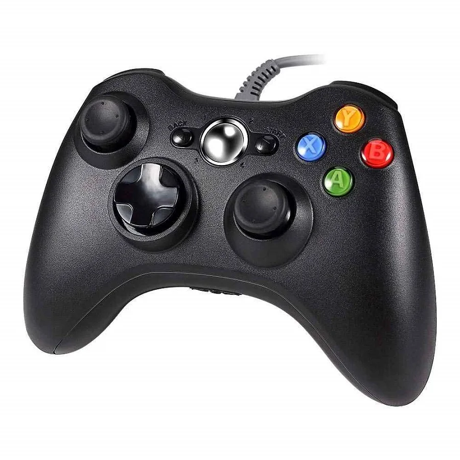 Проводной джойстик для Microsoft Xbox 360(Черный