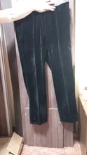 Pantalones de pana sueltos para hombre, joggers de mediana edad para hombre, pantalones casuales de pana para otoño e invierno, 2017
