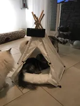 Tienda de campaña portátil para mascotas, casa para animales domésticos con cojín grueso, disponible en 6 colores, para cachorros, perros, gatos, de interior y exterior, ideal para ir de excursión