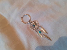 Llavero atrapasueños de plumas para mujer, llaveros atrapasueños de cuentas Rosas y negras, llaveros de estilo indio Vintage, regalo