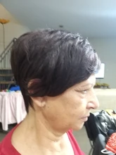 Tinashe belleza Bob corto peluca con flequillo corte Pixie brasileño pelucas de cabello humano Remy máquina barato rojo marrón pelucas para mujeres