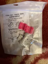 Protector de Cable de línea de datos, funda protectora de colores, tapa de carrete para iPhone, Cable de carga USB, 1 ud.