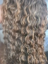 Brasileño destacar agua onda de encaje del pelo humano del Frente pelucas con minimechones encaje de colores cierre peluca para mujeres Density150 pelo Remy
