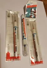 3 unids/set mucho a los marcadores de pluma roja/negro/azul tinta para cuarto de baño de la madera decoración Multi-propósito Agujero profundo marcador plumas