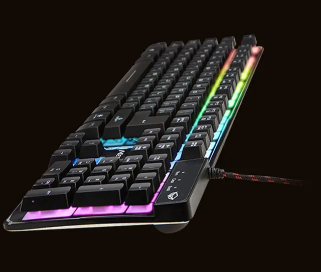 Teclado retroiluminado de arcoíris colorido para videojuegos, teclado Anti Ghosting de 19 teclas, diseño en español, K9300 6