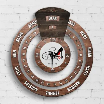 

Personalized Professional Boss Infinite Mayan Calendar Wooden Wall Clock-1