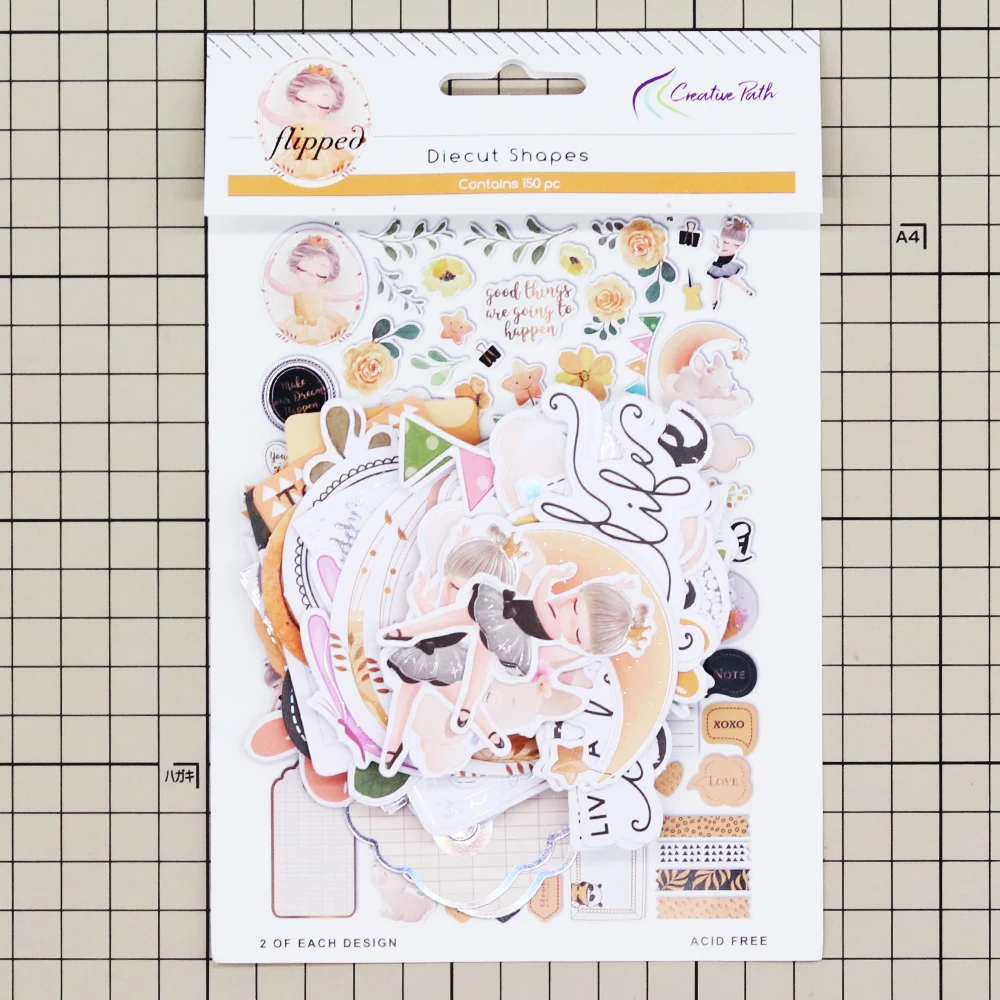 Kreative Pfad 150 stücke Eintagsfliegen Formen Verzierungen Folie Papier Stanzlinge Design Handwerk Scrapbooking Cardmaking Journal Dekoration – Detail 1