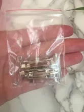 Broche de seguridad de alta calidad, 10 uds., 2,4 cm de longitud, para barra trasera, soporte de insignia, alfileres, joyería DIY