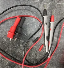 Digital-Multimeter Probe Alligator-Clip Test-Leads Soft-Silicone-Wire Universal 