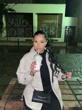 Coleta de pelo largo ondulado vigoroso para mujer, coleta sintética con cordón, coleta para mujer negra