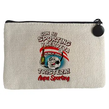 

Purse phrase with my Sporting and beer there's never sadness Gijón football