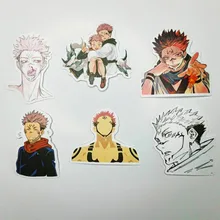 Pegatinas impermeables de Anime Jujutsu Kaisen para casco de motocicleta, pegatinas de dibujos animados para equipaje, 10/30/50/100 Uds.
