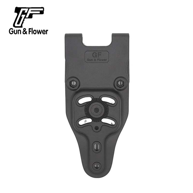 Черный Gunflower полимерная внутренняя кобура сокрытие Carry Duty Paddle крепление Универсальный ремень петля Регулируемая езда/кант/удержание - Цвет: Черный