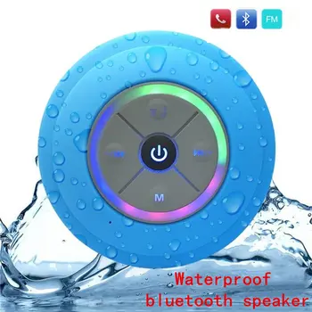 

Portable Subwoofer Shower Waterproof Wireless Bluetooth Speaker Car Handsfree Call Music Suction Mic For IOS Android Phone
