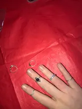 Conjunto de Anillos de nudillo de cristal Vintage para mujer, colgante de luna de loto, anillo bohemio, regalo de joyería