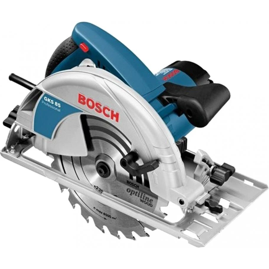 Пила циркулярная Bosch GKS 85(Мощность 2200 Вт, 5000 об/мин, диск 235 мм, вентилятор