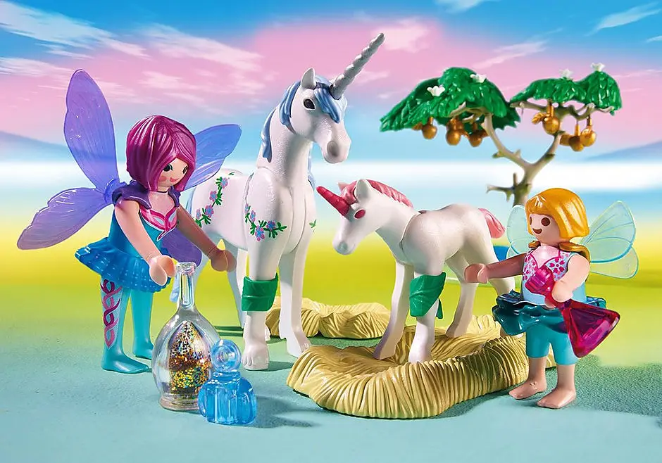 Playmobil - Univers licorne carrosse et fées - Label Emmaüs