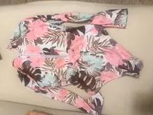 Bañador estampado de flores para mujer, una pieza, monokini, manga larga, traje de baño para surfear