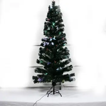 

New New Year artificial Christmas tree fir pine tree all colors with LED and fiber optic light branches star 90/120/150 180/210