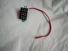 Mini Módulo de pantalla LED Digital, bricolaje, rojo y azul, voltímetro de DC2.5V-32V DC0-100V, medidor de contador de voltaje, Panel para motocicleta y coche
