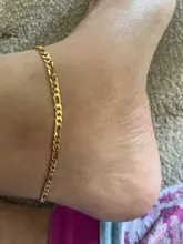 1PC 304 de acero inoxidable cadena tobilleras para mujer oro Color ajustable joyería de pie pierna tobillo pulseras Accesorios