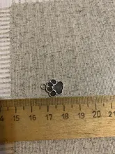 20 unids / lote encantos de pata de Color plata antigua colgante de pata de perro encantos lindos encantos de pata de gato para hacer joyas artesanía DIY