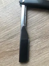 Afeitadora Manual profesional de borde recto, maquinilla de afeitar afilada de acero inoxidable, afeitadora plegable con cuchilla, herramienta de afeitar recta